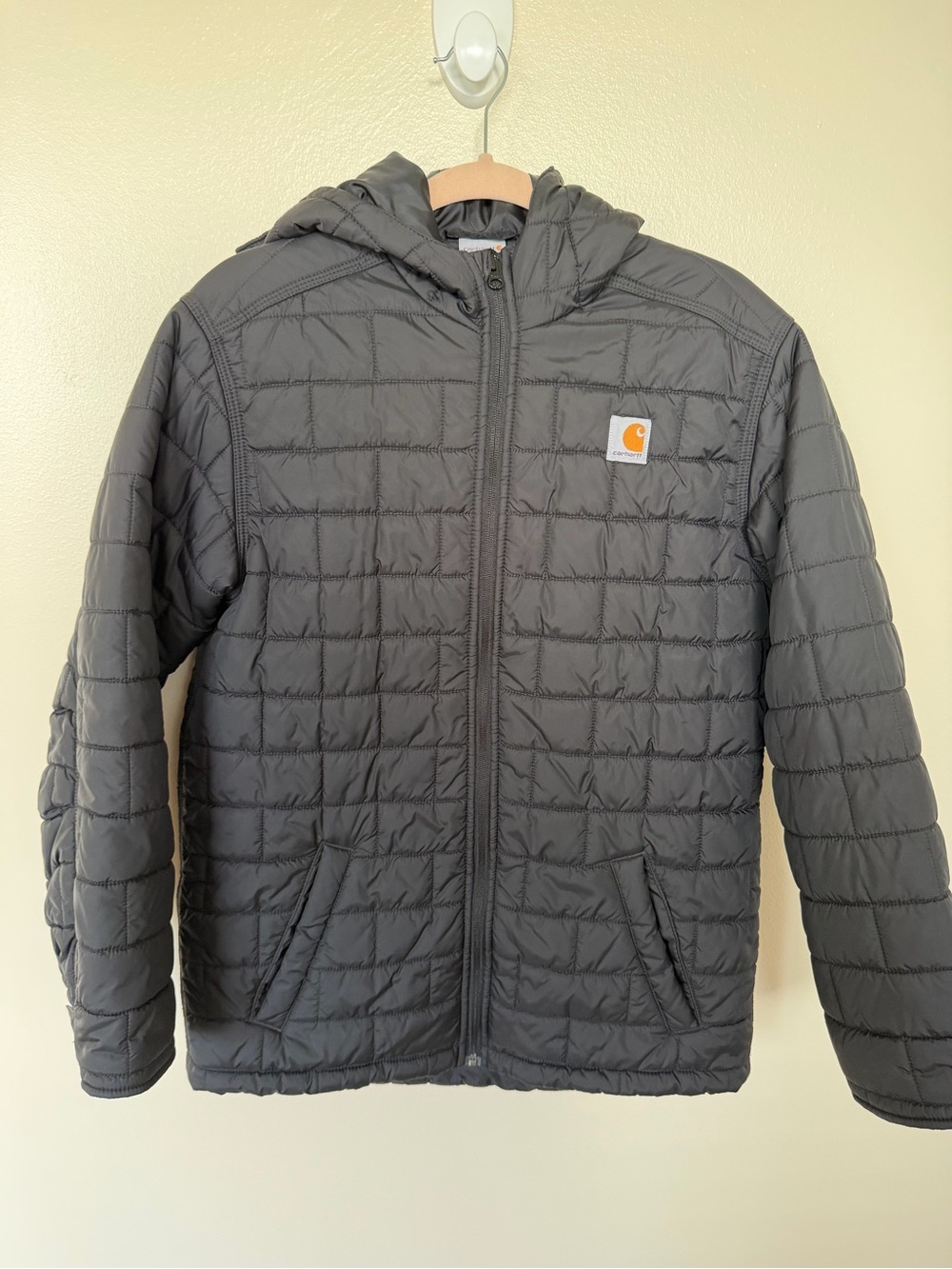 CARHARTT Black Boys Quilted Puffer Jacket
